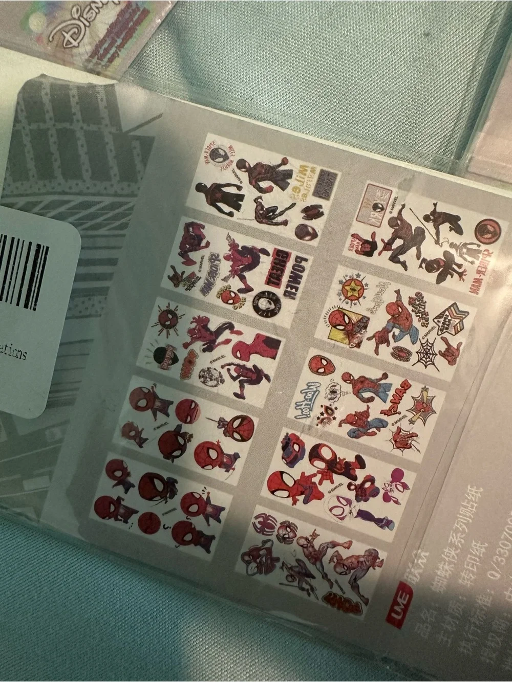 Spider-Man Temporary Tattoo Sheets Party Pack